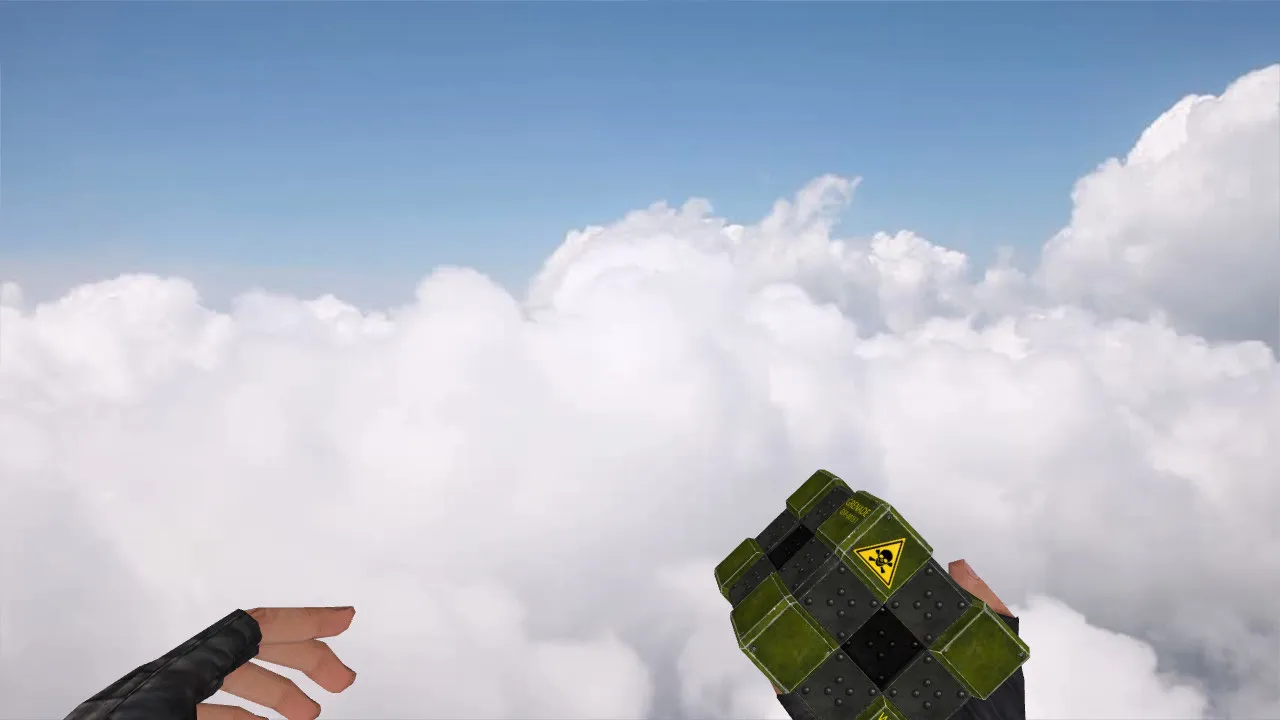 Скачать CS 1.6 модель гранаты CSO Voxel Grenade: v_, p_, w_ модели, звуки, анимация осмотра, текстуры - Скриншот
