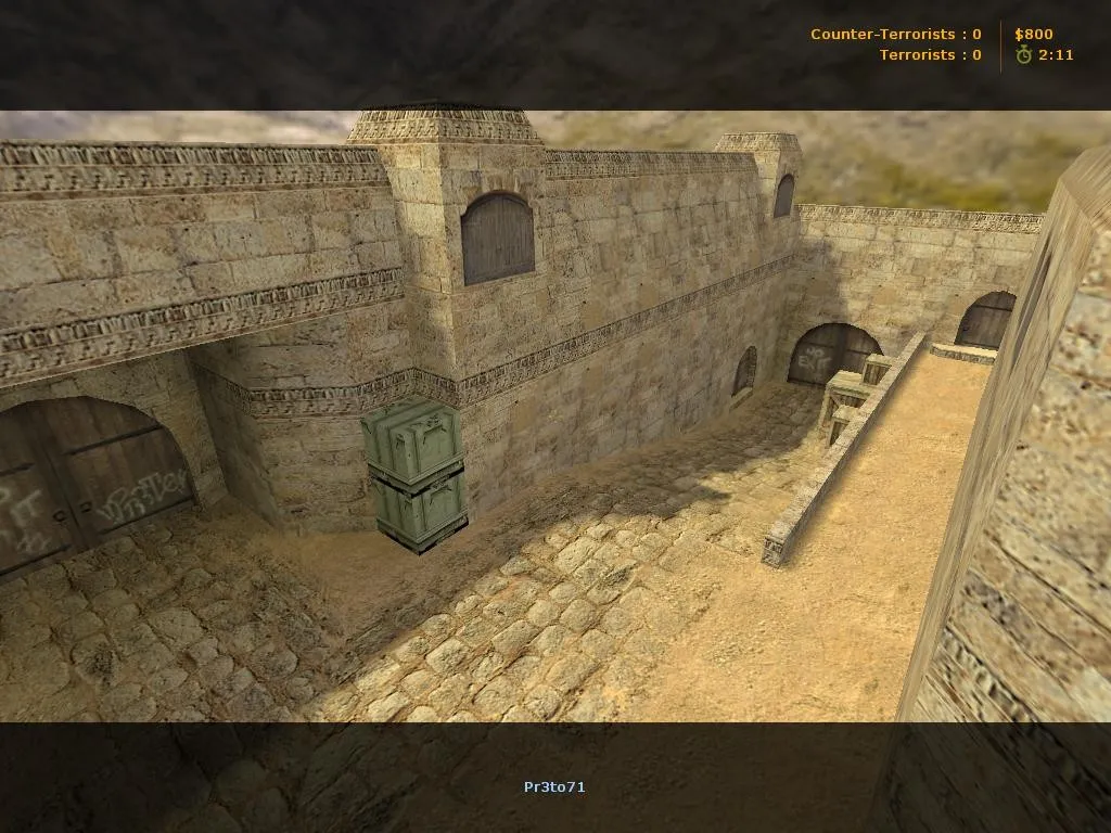 Скачать de_d2x2_remake2013 для CS 1.6: тактики T/CT, установка карты и .nav для ботов - Скриншот