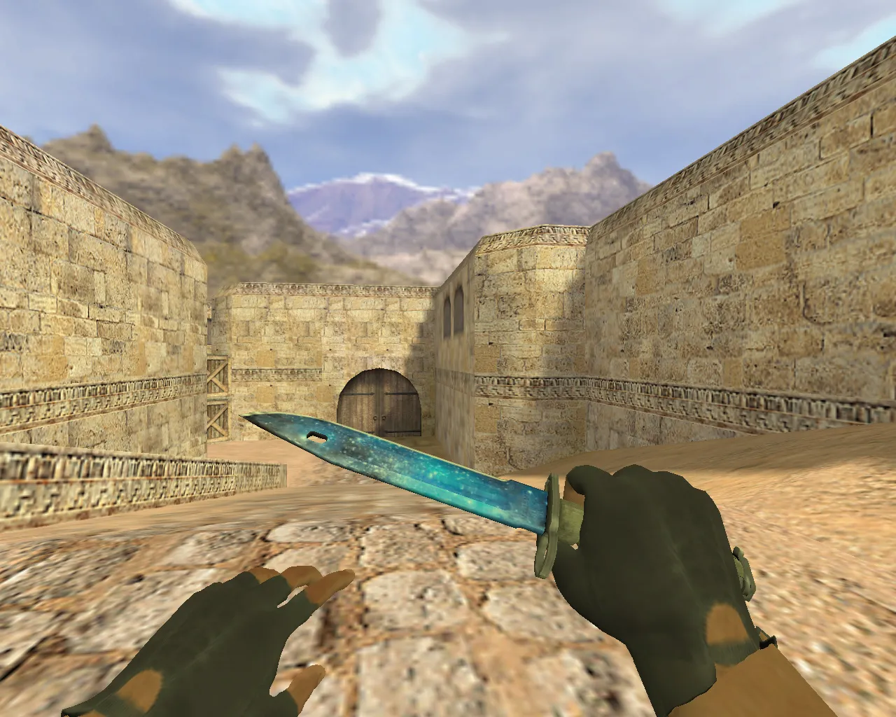 Скачать Модель «Штык-нож Космос» v_ для CS 1.6: p_ и w_ модели, звук, анимация осмотра - Скриншот