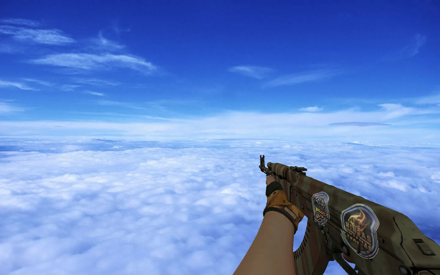 Модель «Jah's AK-47 Predator» v_ + p_ + w_ для CS 1.6: звуки, анимация осмотра, качество текстур — скриншот 3