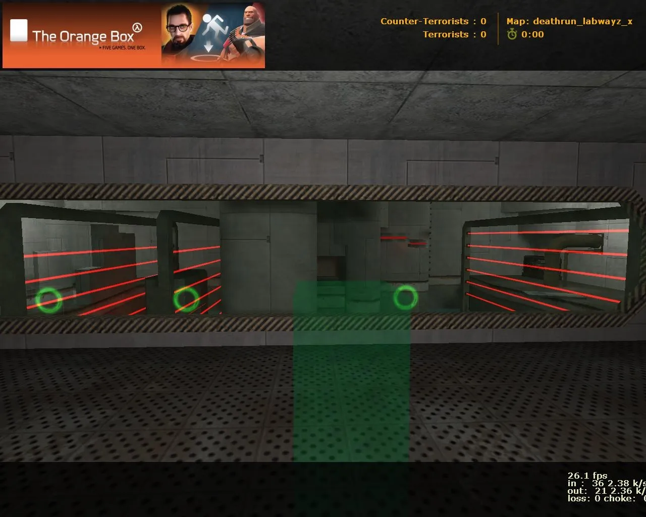 deathrun_labwayz_x для CS 1.6: карта Deathrun, точки за команду, .nav для ботов и оптимизация — скриншот 9
