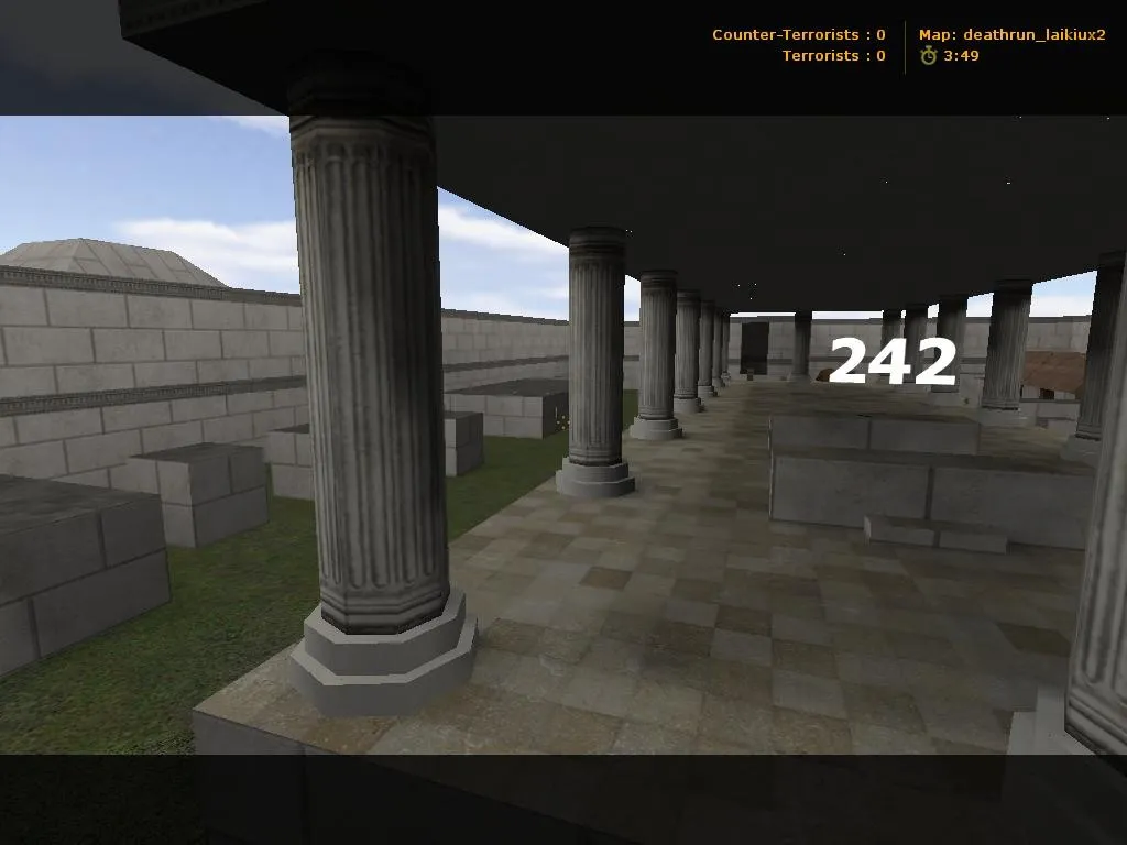 Скачать deathrun_laikiux2 для CS 1.6: карта deathrun, точки, боты .nav, оптимизация wpoly/epoly - Скриншот