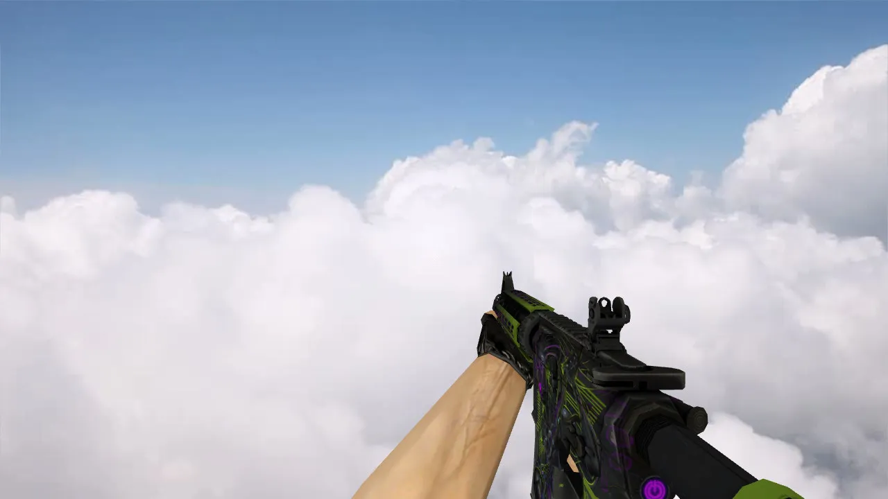 Модель M4A4 Reset v_m4a1 p_m4a1 w_m4a1 для CS 1.6: звуки, анимация осмотра, текстуры и настройка — скриншот 3