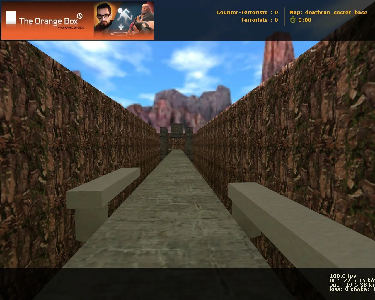 Скачать deathrun_secret_base для CS 1.6: секретная база, раунды на ловушки и тактика для CT/T - Скриншот