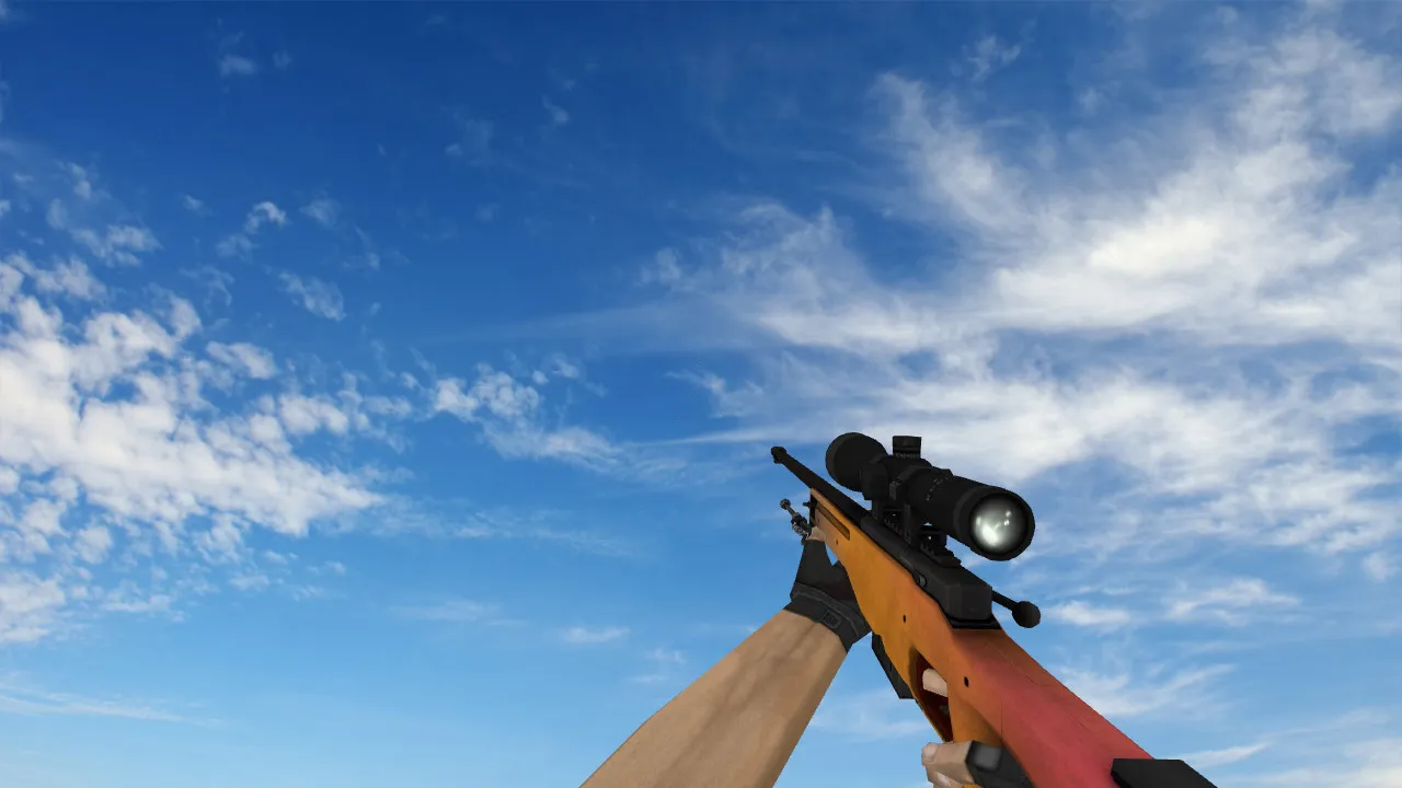 Скачать Модель AWP «Градиент» для CS 1.6 - Уникальный скин для точной стрельбы - Скриншот