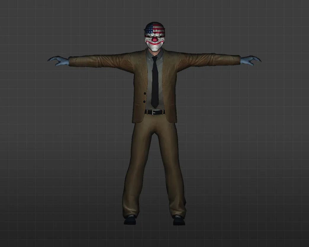 Скачать Модель «Грабители PayDay» для CS 1.6 - Уникальный скин для вашей игры - Скриншот