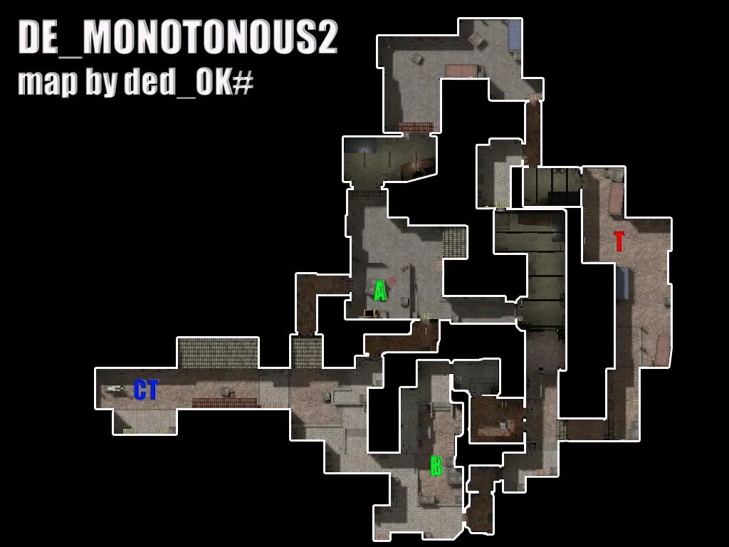 Карта de_monotonous2 для Counter-Strike 1.6 – Обзор и особенности — скриншот 6