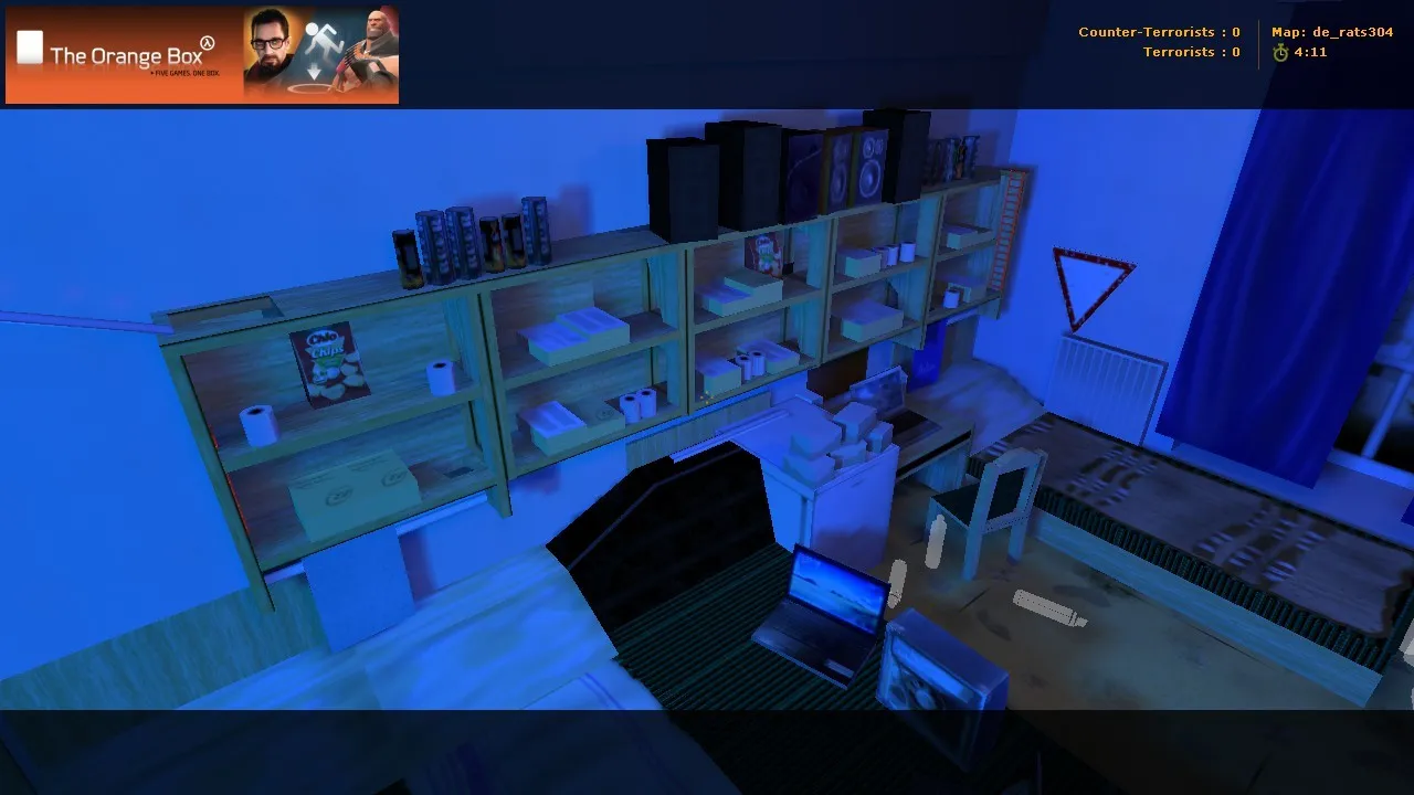 Скачать Карта de_rats304 для CS 1.6 - тактические особенности и преимущества - Скриншот
