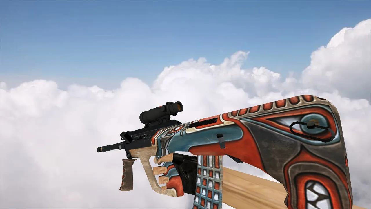 Скачать Модель AUG Totem для CS 1.6 - Качественная замена оригинала - Скриншот