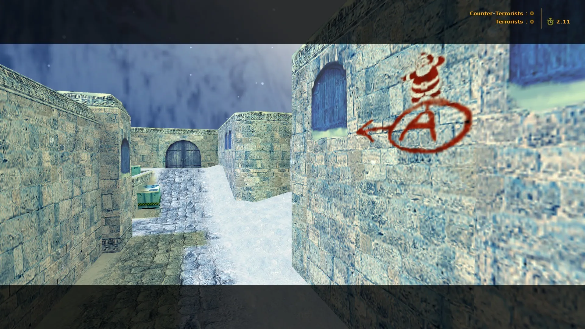 de_dust2_xmas_2013 для CS 1.6: карта DE Dust2 2013, точки, .nav и оптимизация — скриншот 8