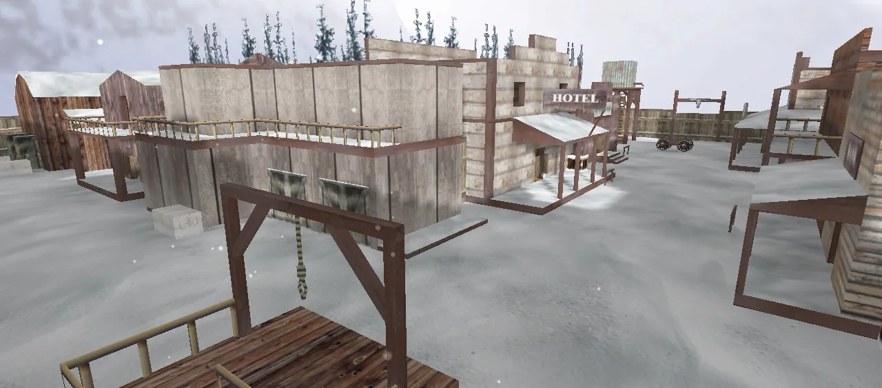 Скачать Карта de_westwood_winter для CS 1.6: тактика и особенности - Скриншот