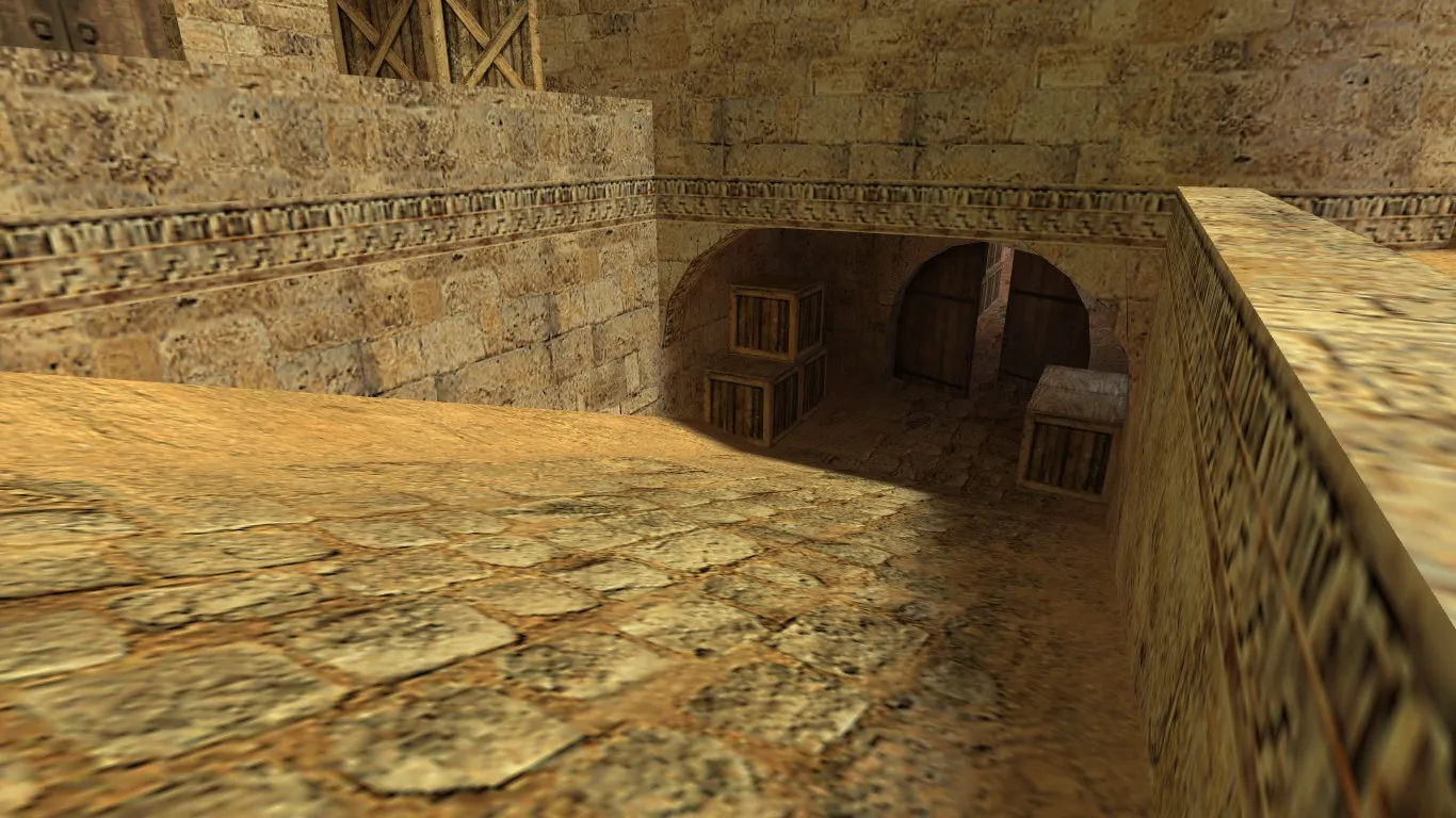 Скачать Карта de_dust2_2018 для CS 1.6: баланс сторон, точки, .nav и оптимизация wpoly/epoly - Скриншот