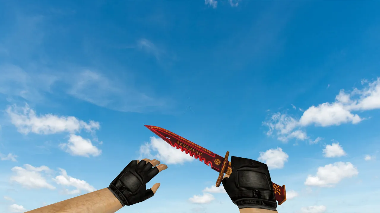 Скачать Модель ножа «M9 Bayonet Chang Li» v_ модели для CS 1.6: звуки, анимация осмотра, качество текстур - Скриншот