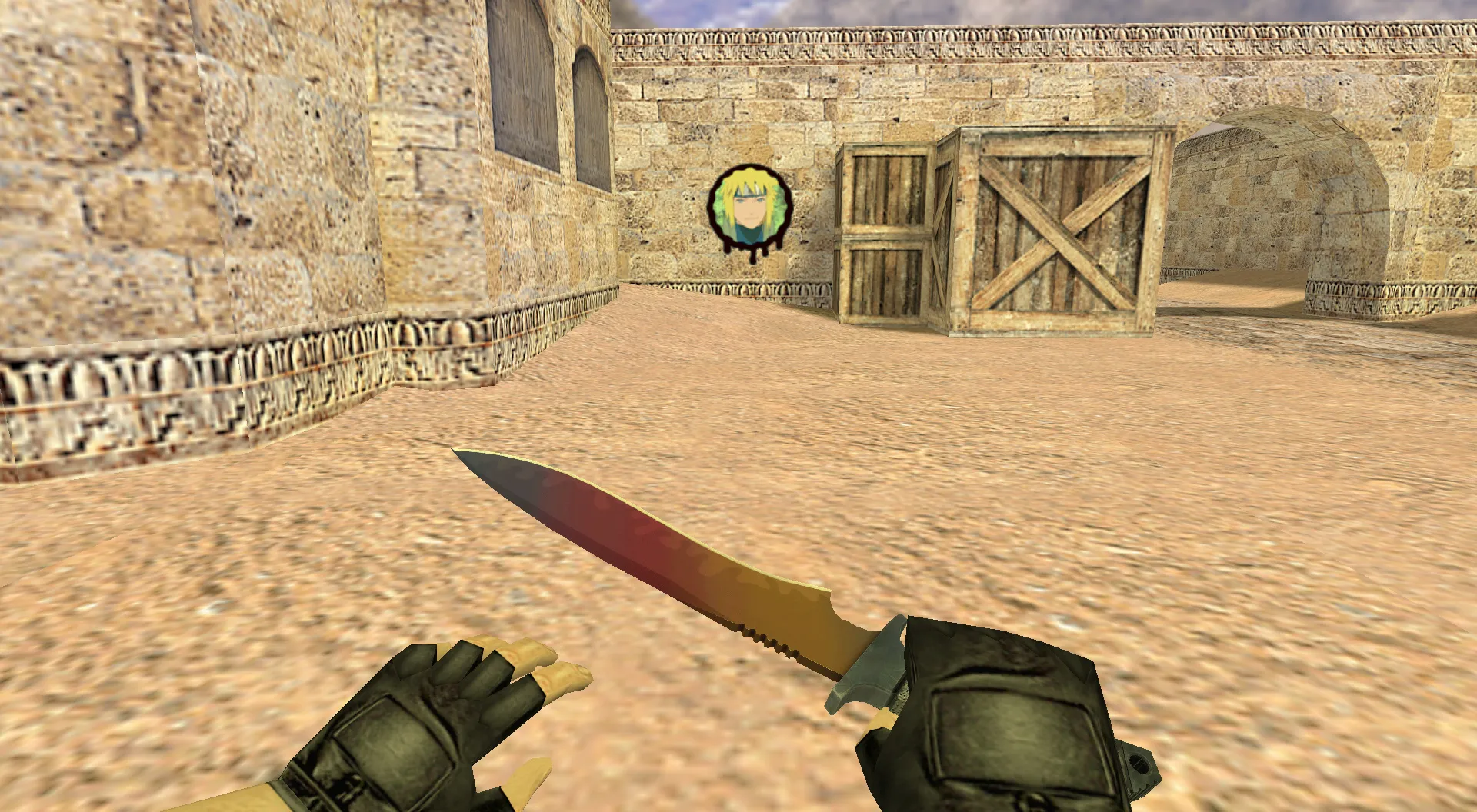 Скачать Граффити «Минато Намикадзе» для CS 1.6 - Стиль и Игра - Скриншот