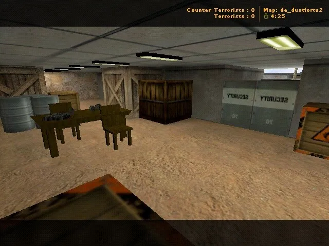 Скачать de_dustfortv2 для CS 1.6: тактика, точки, .nav для ботов и оптимизация wpoly/epoly - Скриншот