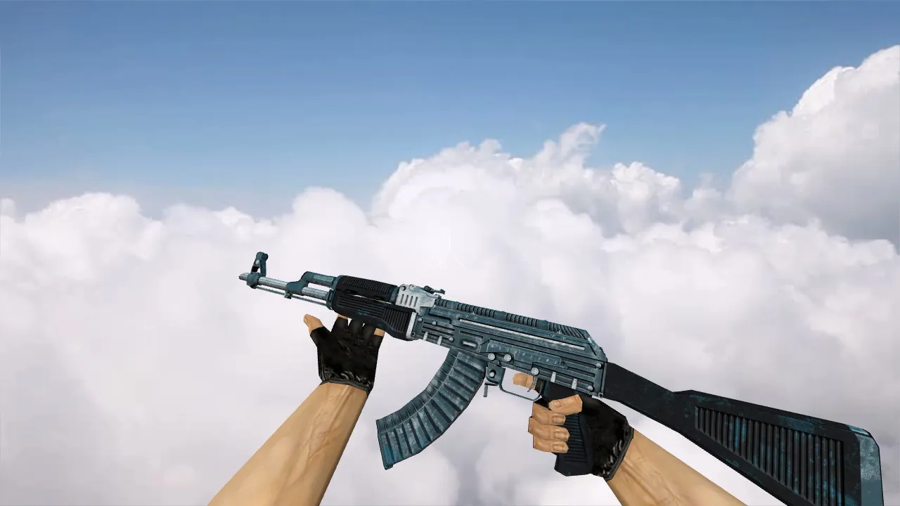 Скачать Модель AK-47 Starline Container v_ для CS 1.6: p_ w_ файлы, звуки, анимация осмотра, текстуры и настройка - Скриншот