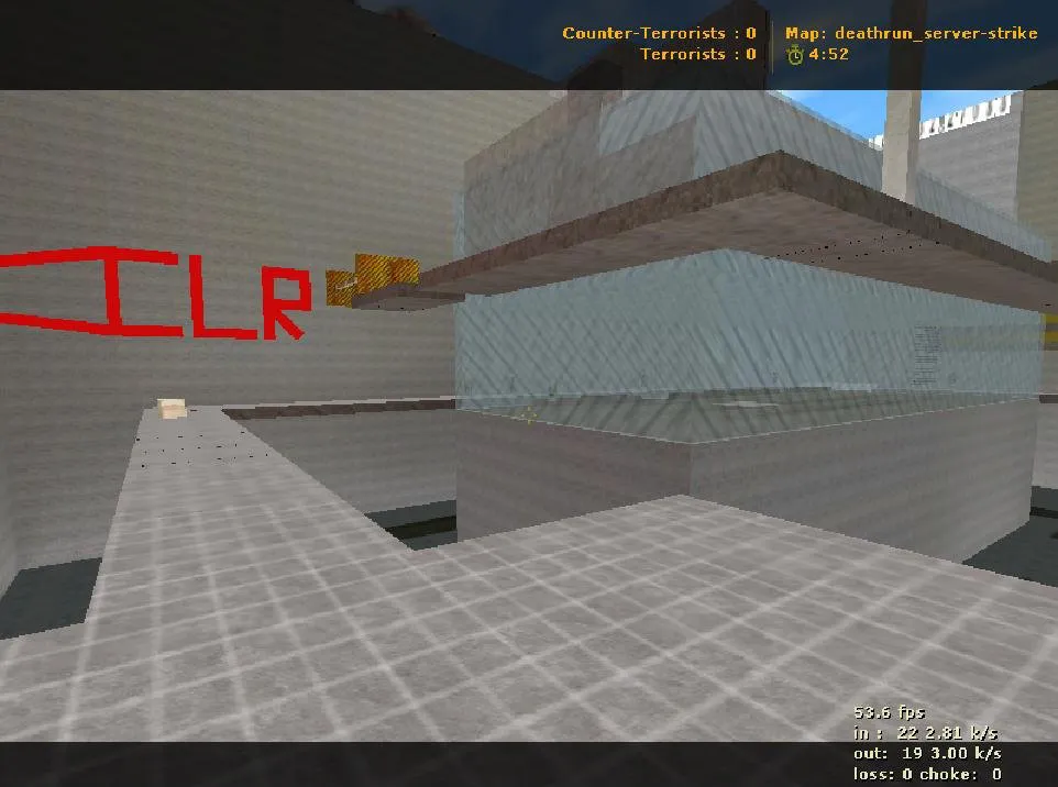 Скачать deathrun_server-strike для CS 1.6: deathrun-карта, баланс сторон, точки, .nav для ботов и оптимизация - Скриншот
