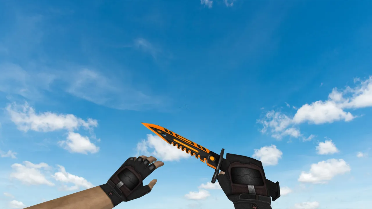 Скачать Модель ножа M9 Bayonet Mechanism для CS 1.6: v_ p_ w_ модели, звуки, анимация осмотра - Скриншот