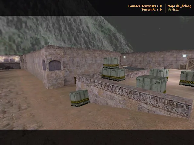 Скачать Карта de_d2long для CS 1.6: точки, маршруты и настройка под 4554/8610 - Скриншот