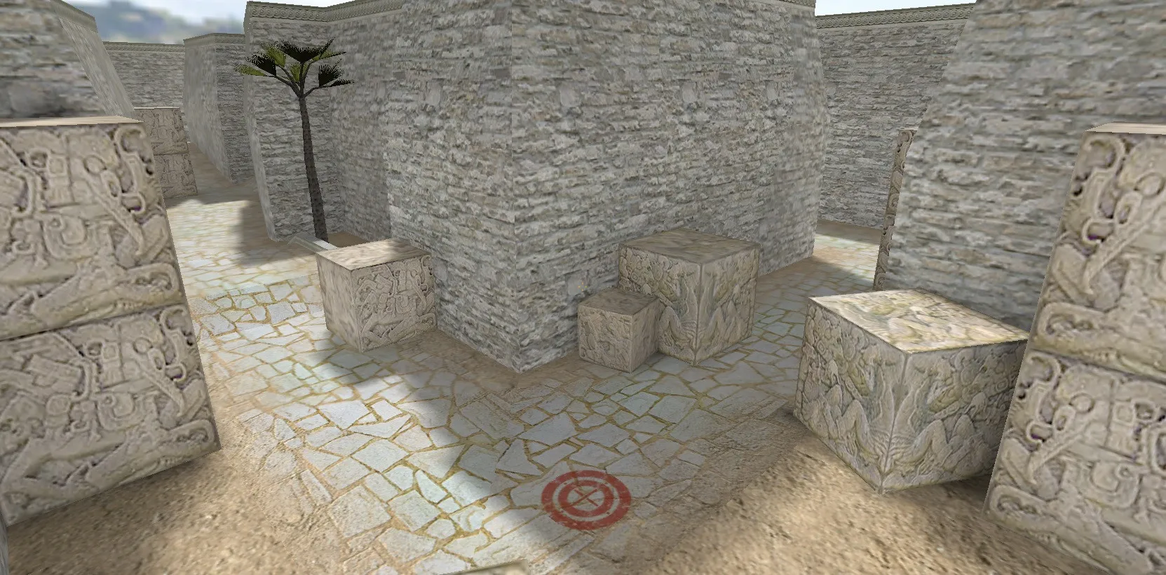 Скачать de_aztec_curse для CS 1.6: тактика, точки, .nav и оптимизация wpoly/epoly - Скриншот