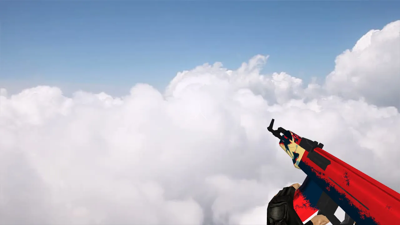 Скачать Модель v_ и p_ АК-47 Red Force для CS 1.6: звуки, анимация осмотра, текстуры и точный вид в игре - Скриншот