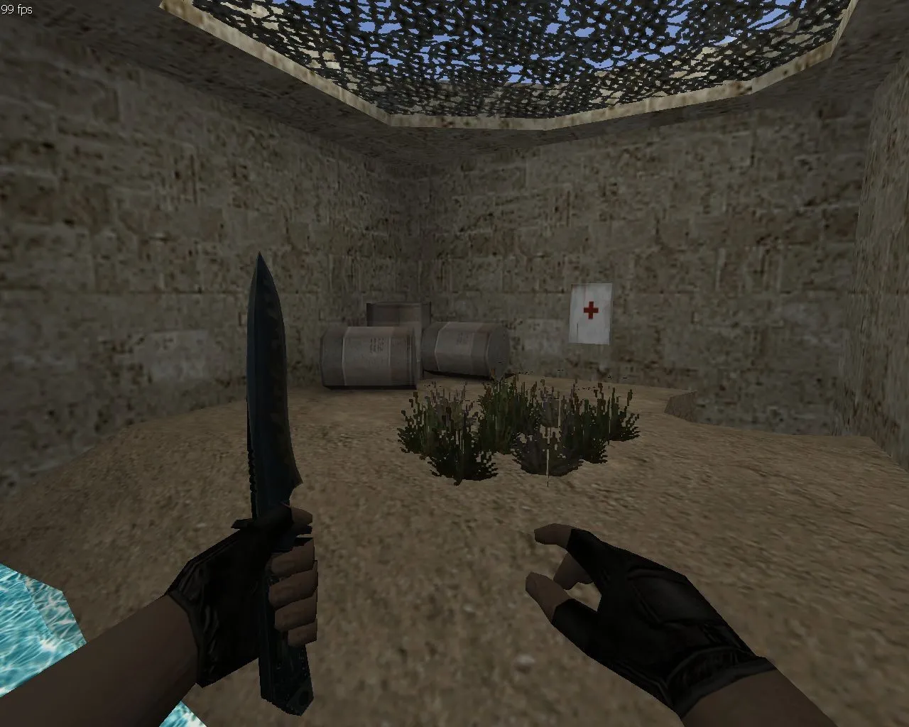 Скачать deathrun_woods2 карта для CS 1.6: тактика за терроров и CT, точки, .nav, оптимизация wpoly/epoly - Скриншот