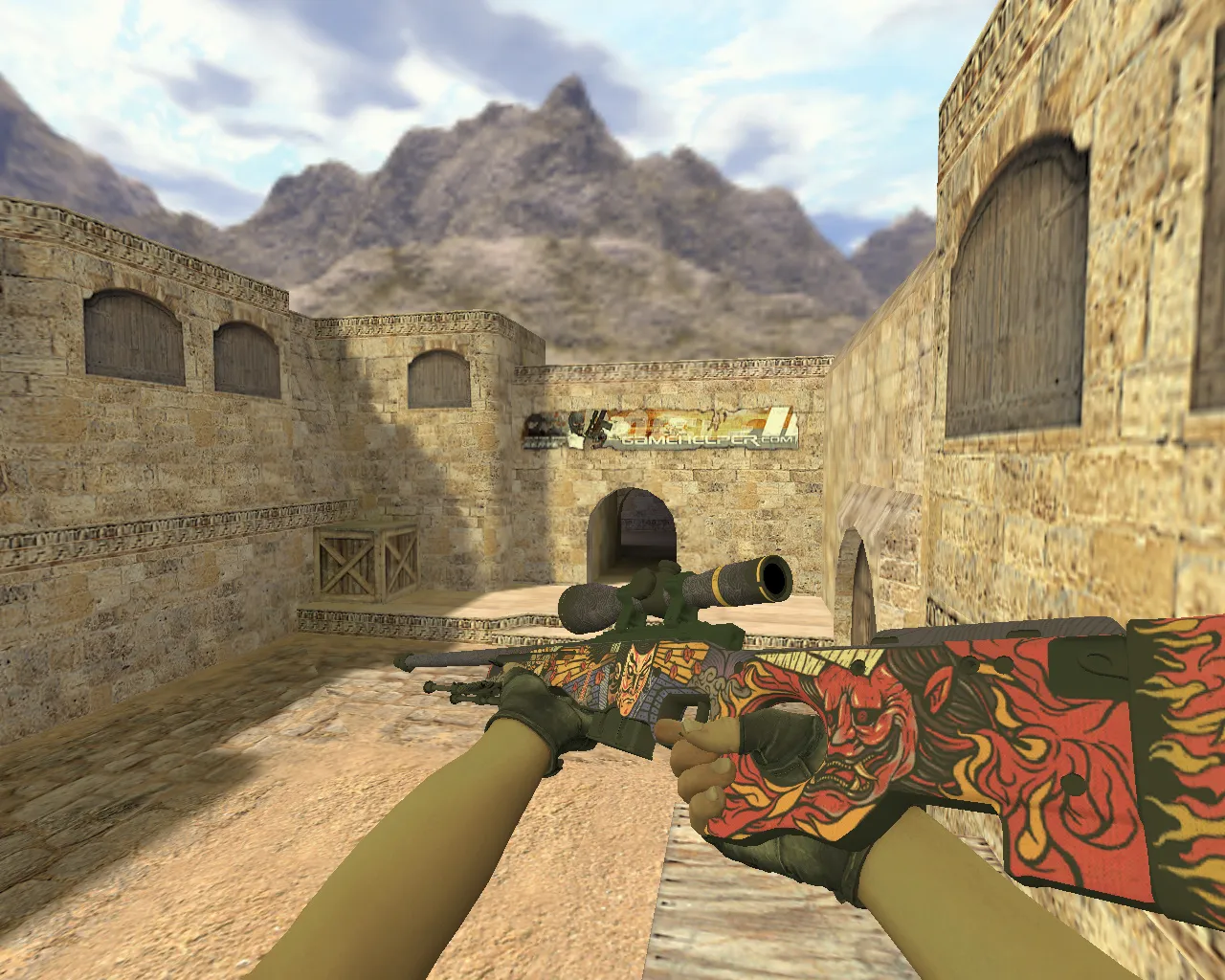 Скачать Модель «AWP Oni Taiji» для CS 1.6 - Высокое качество и точность - Скриншот
