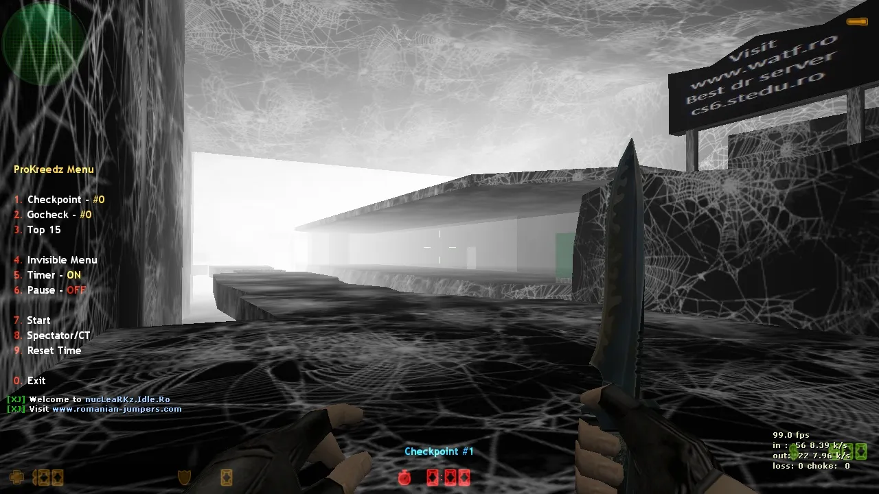 Скачать deathrun_absolute_spider для CS 1.6: правила, точки, .nav, wpoly/epoly и настройка ботов - Скриншот