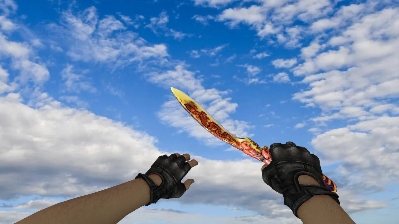 Модель «Kukri Beast Knife» для CS 1.6: v_ и w_ модели, звуки, анимация осмотра, текстуры и правильная настройка — скриншот 3