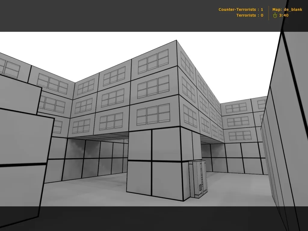 Карта de_blank для CS 1.6: точки, баланс сторон, оптимизация и .nav для ботов — скриншот 2