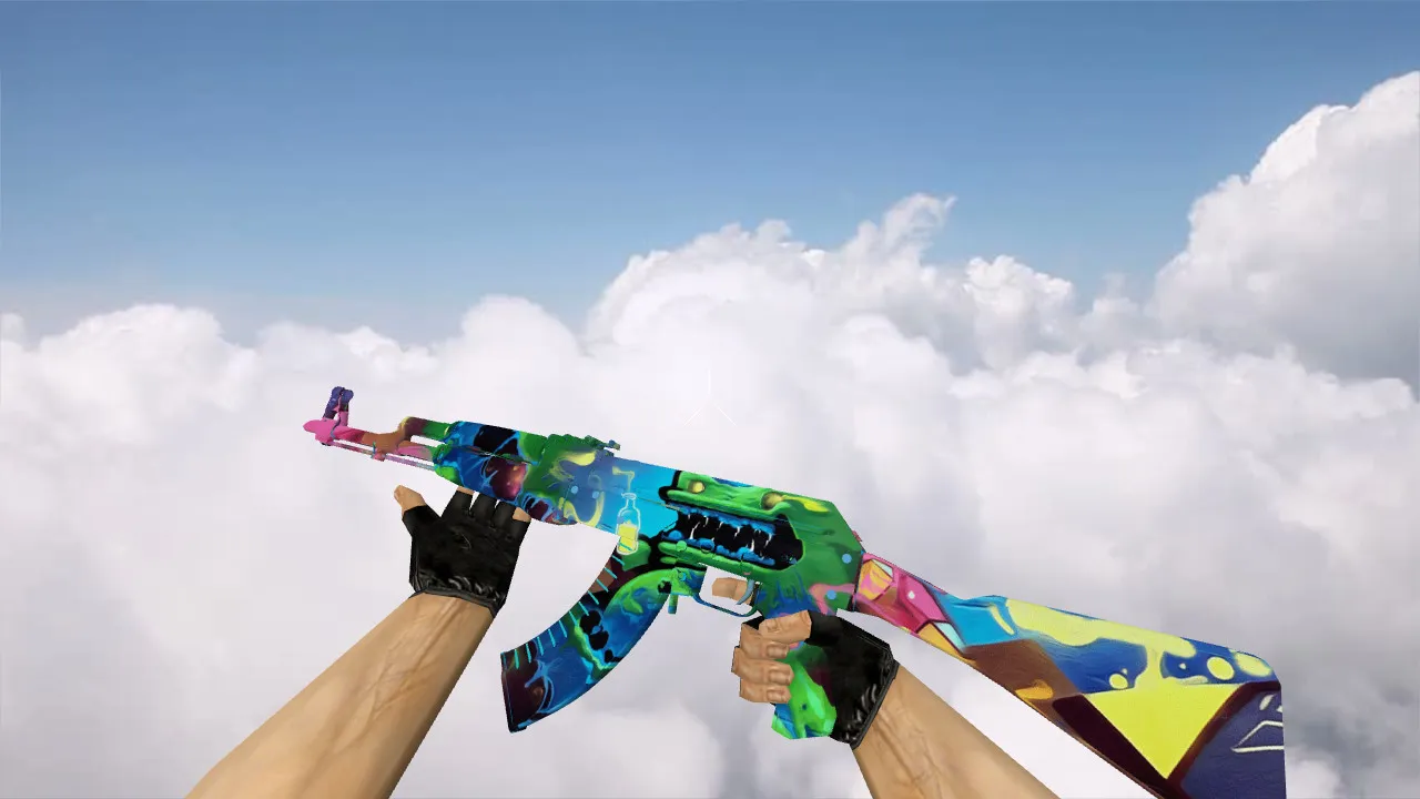 Скачать Модель «AK-47 Acid» для CS 1.6 - Уникальный стиль и производительность - Скриншот