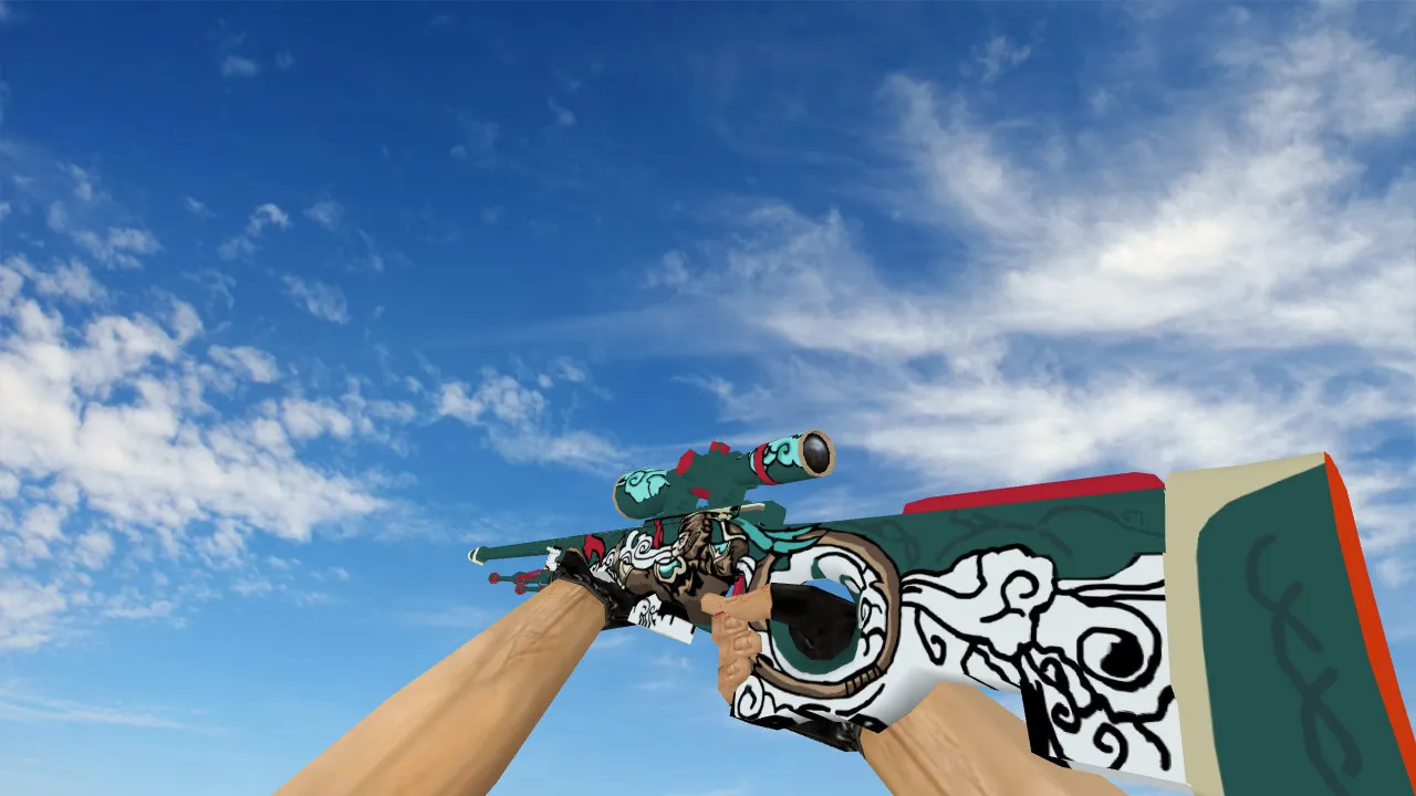Скачать Модель AWP Monkey King для CS 1.6 - Идеальный выбор для снайперов - Скриншот