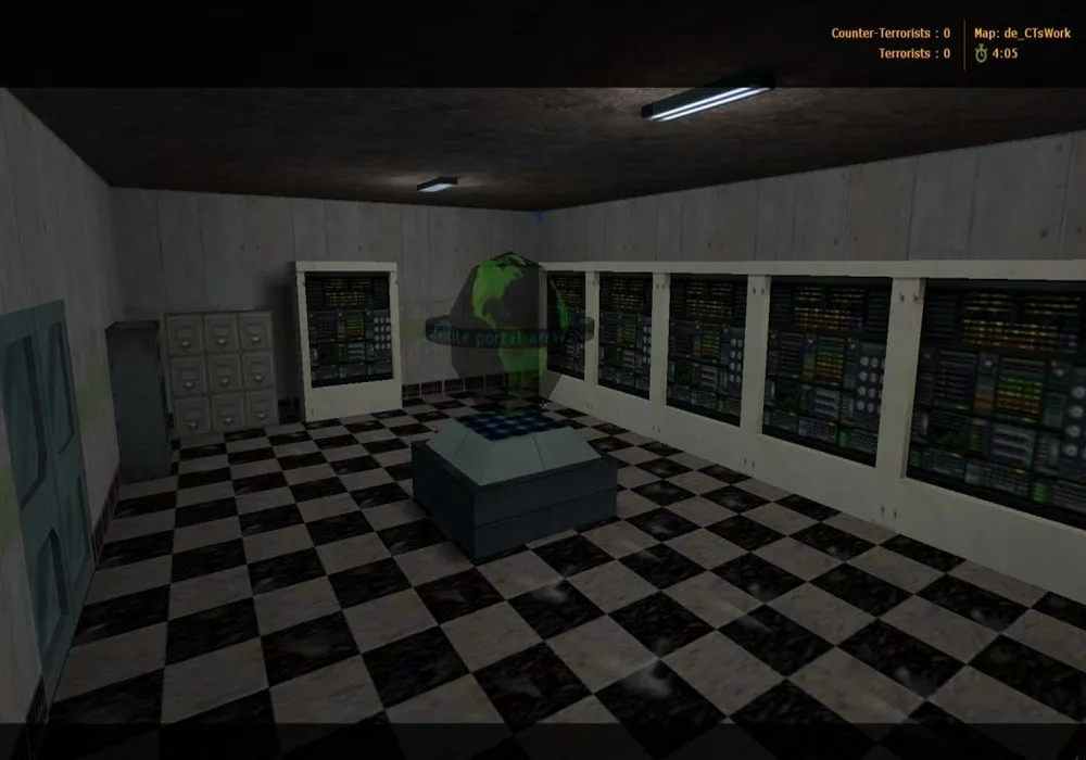 Скачать de_ctswork для CS 1.6: тактика за CT, точки контроля и настройка сервера без лагов - Скриншот