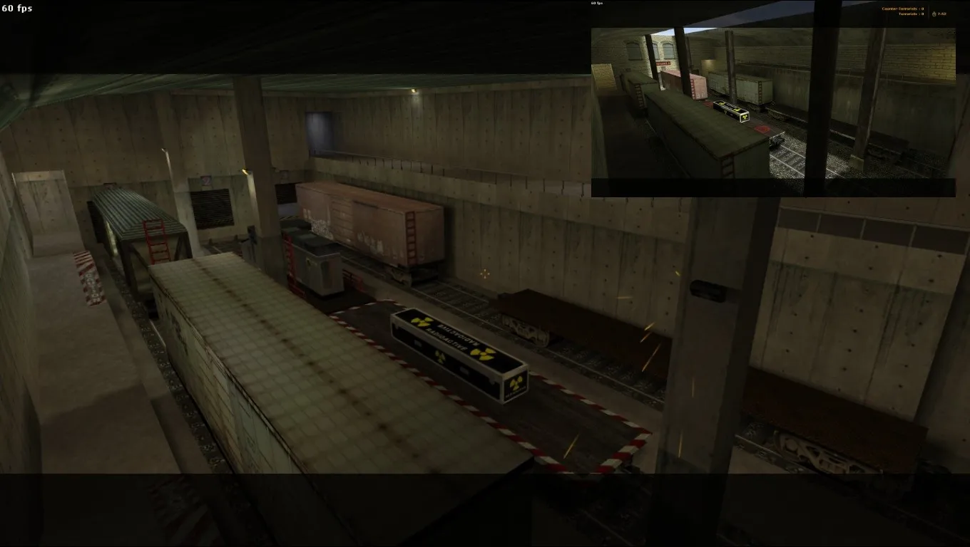 Скачать Карта de_train_sl для CS 1.6 - Оптимизация и тактика - Скриншот
