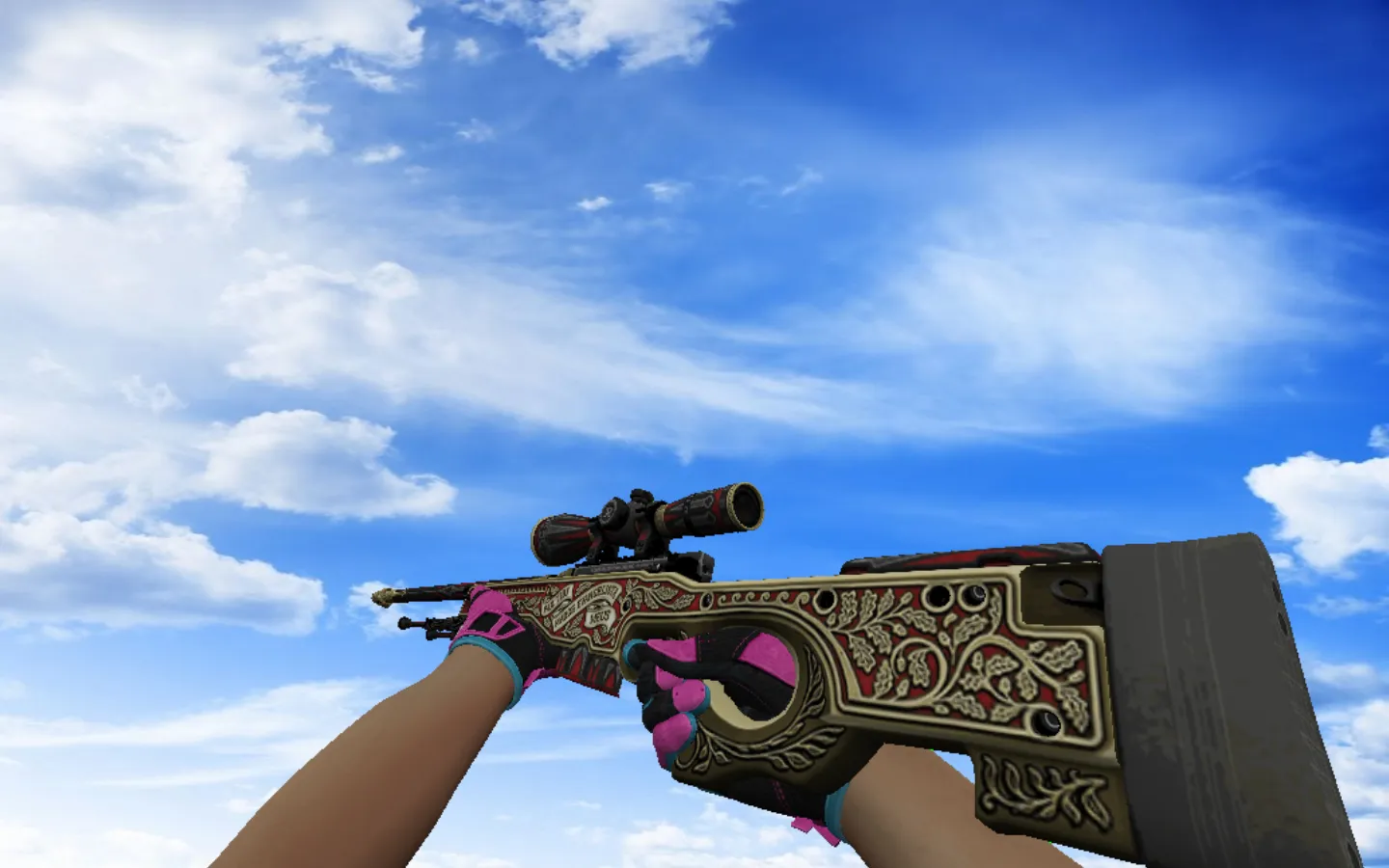 Скачать Модель AWP | Принц и спортивные перчатки Порок для CS 1.6 - Скриншот