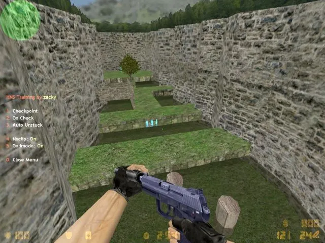 deathrun_nature_fix для CS 1.6: карта deathrun, баланс сторон, точки, .nav и оптимизация — скриншот 2