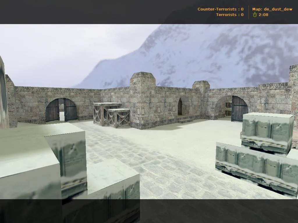 Скачать de_dust_dew для CS 1.6: точки, раунды и оптимизация карты под 4554/8610 - Скриншот