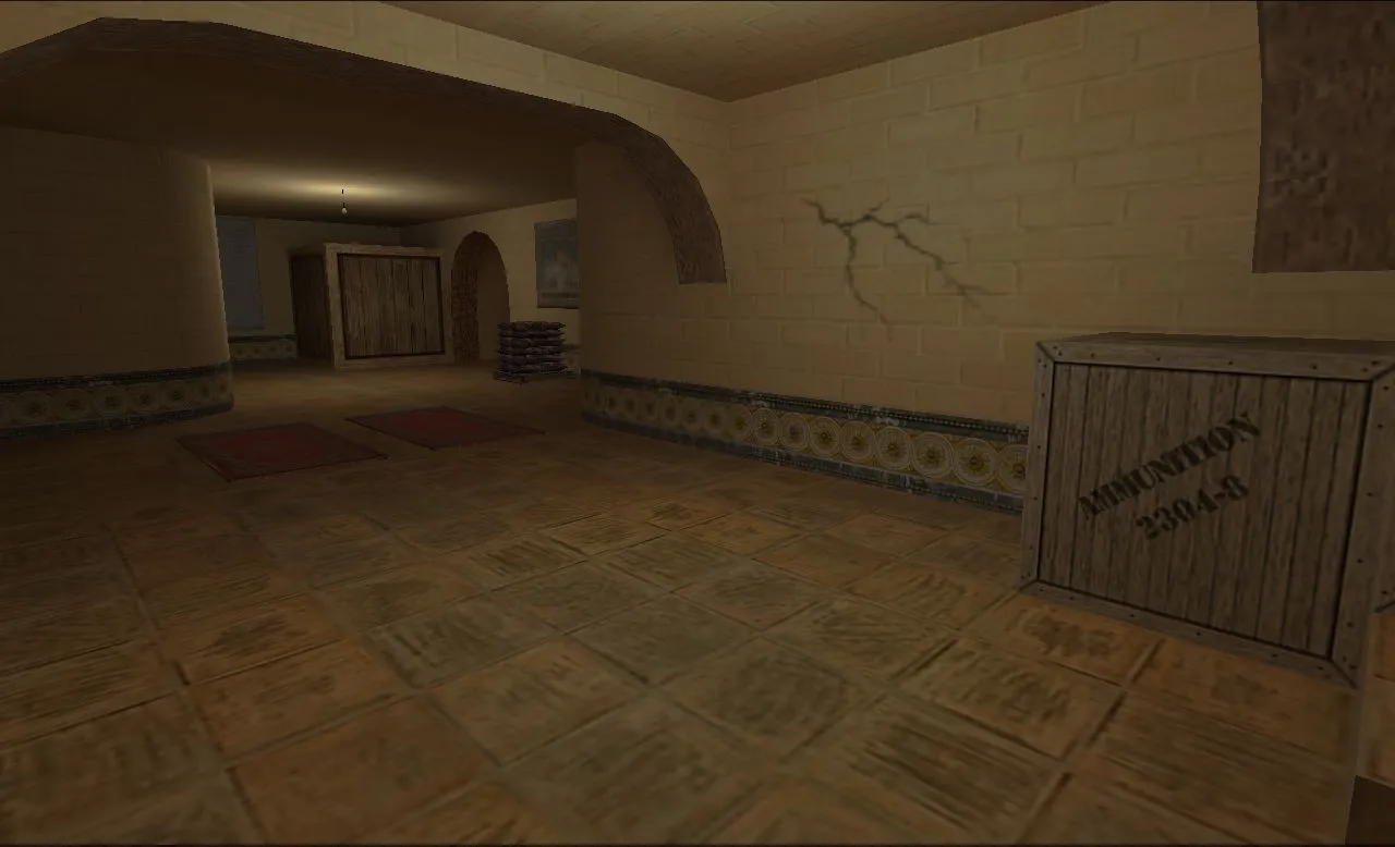 de_dust2_2013_final карта для CS 1.6: баланс сторон, точки под респ, .nav и оптимизация — скриншот 9