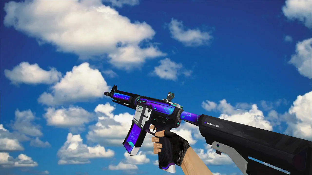Скачать Модель M4A4 Pathfinder v_ p_ w_ для CS 1.6: звуки, анимация осмотра, текстуры и настройка оружия - Скриншот