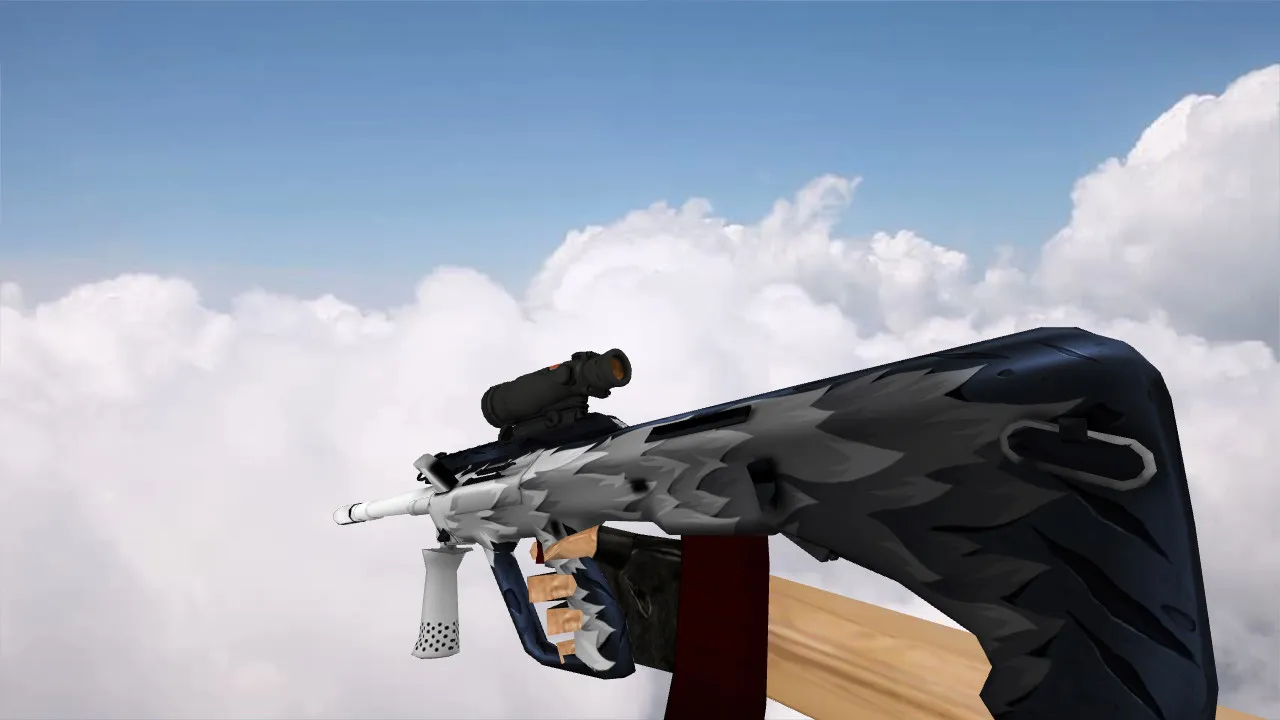 Скачать Модель AUG White Fang для CS 1.6 - Качество и Уникальность - Скриншот