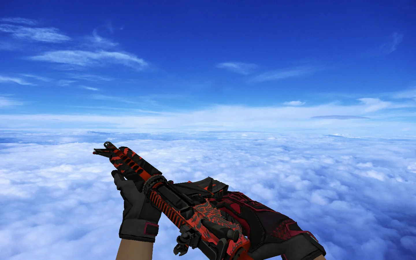 Скачать Модель M4A4 Howl (Old) v_model p_model w_model для CS 1.6: звуки, анимация осмотра и текстуры - Скриншот