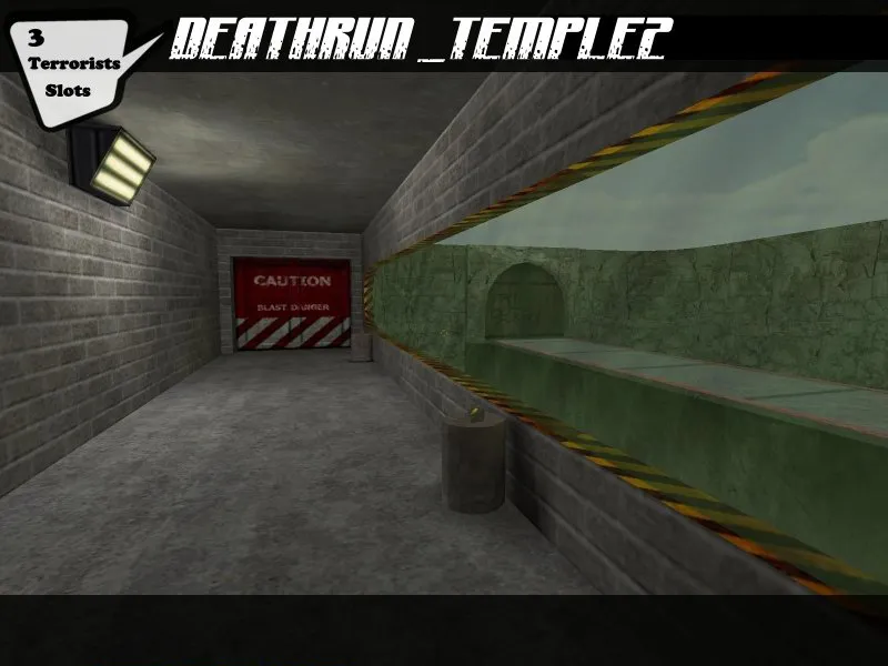 Скачать deathrun_temple2 для CS 1.6: карта, точки, .nav для ботов, оптимизация и установка - Скриншот