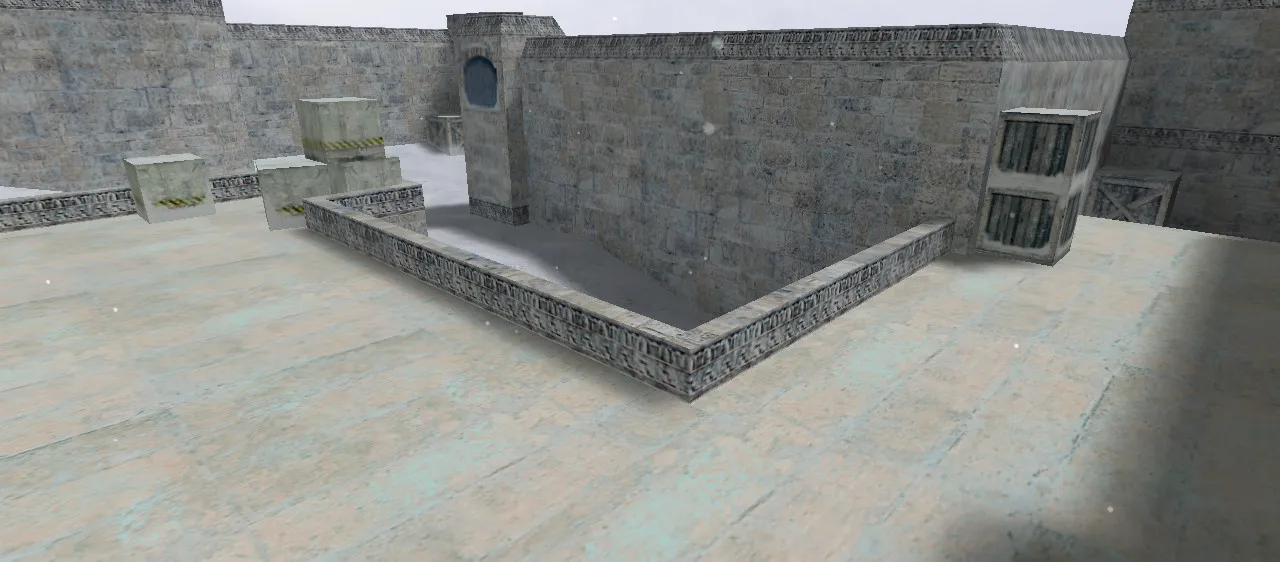 Скачать de_dust2_long_winter для CS 1.6: тактики, точки, .nav и оптимизация карты - Скриншот