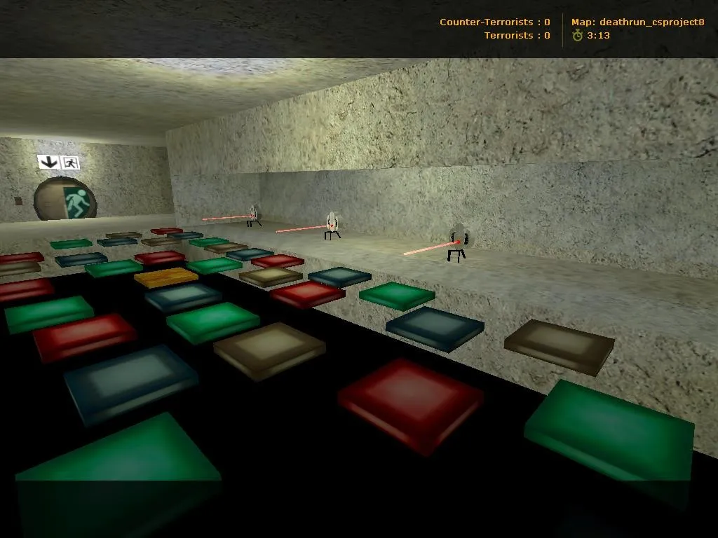Скачать deathrun_csproject для CS 1.6: карта deathrun, точки, .nav, оптимизация wpoly/epoly - Скриншот
