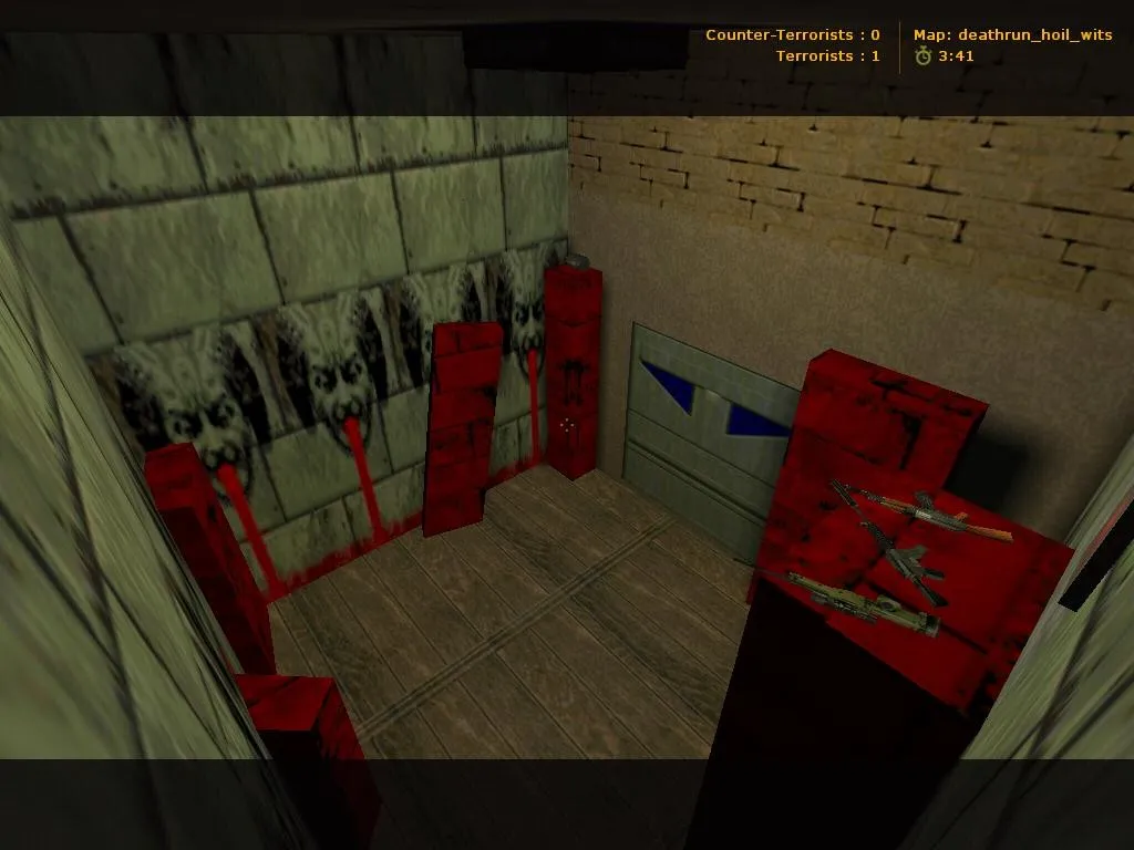 Скачать deathrun_hoil_wits — карта Deathrun для CS 1.6: баланс сторон, точки, .nav, оптимизация - Скриншот