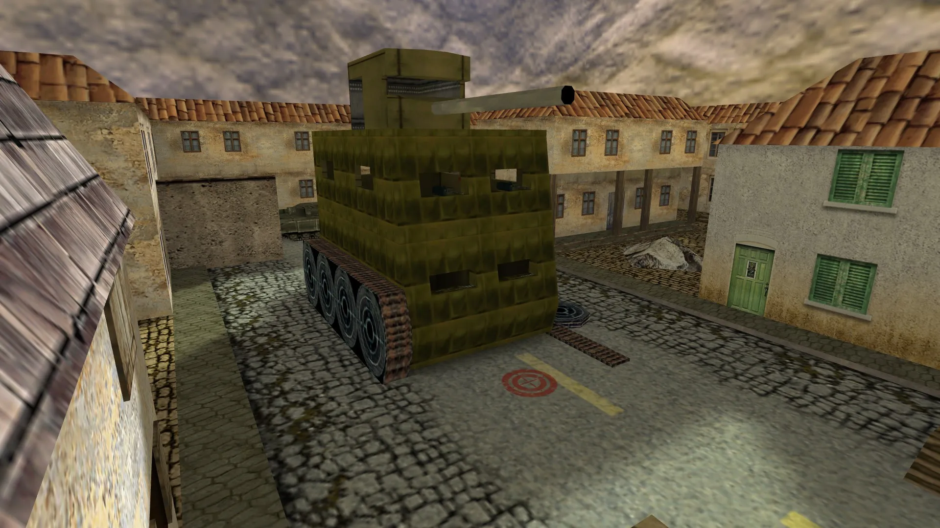 de_crazytank для CS 1.6: тактика за Т/КТ, точки, навигация ботов и оптимизация карты — скриншот 9