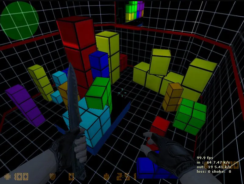 Скачать deathrun_taringacs_inthetetris — карта deathrun для CS 1.6: точки, тайминги, .nav и оптимизация - Скриншот