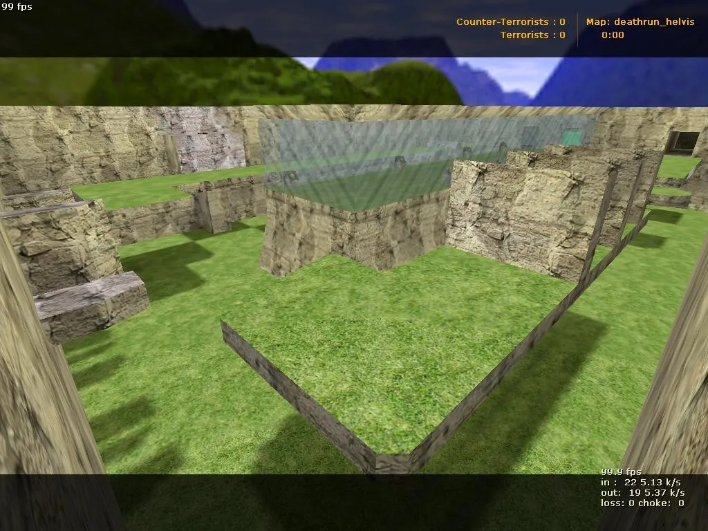 deathrun_helvis для CS 1.6: карты Deathrun, тактика за CT/T и настройка для нормального FPS — скриншот 4