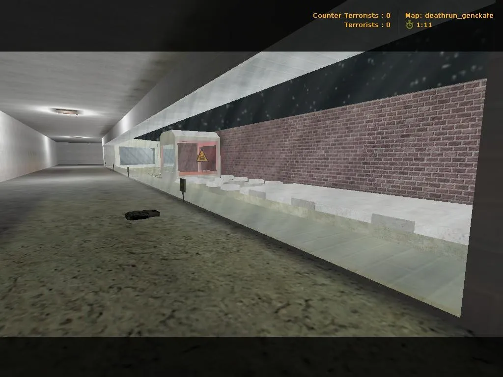Скачать deathrun_genckafe для CS 1.6: deathrun карта, точки, респаун ловушек и настройка под локалку - Скриншот