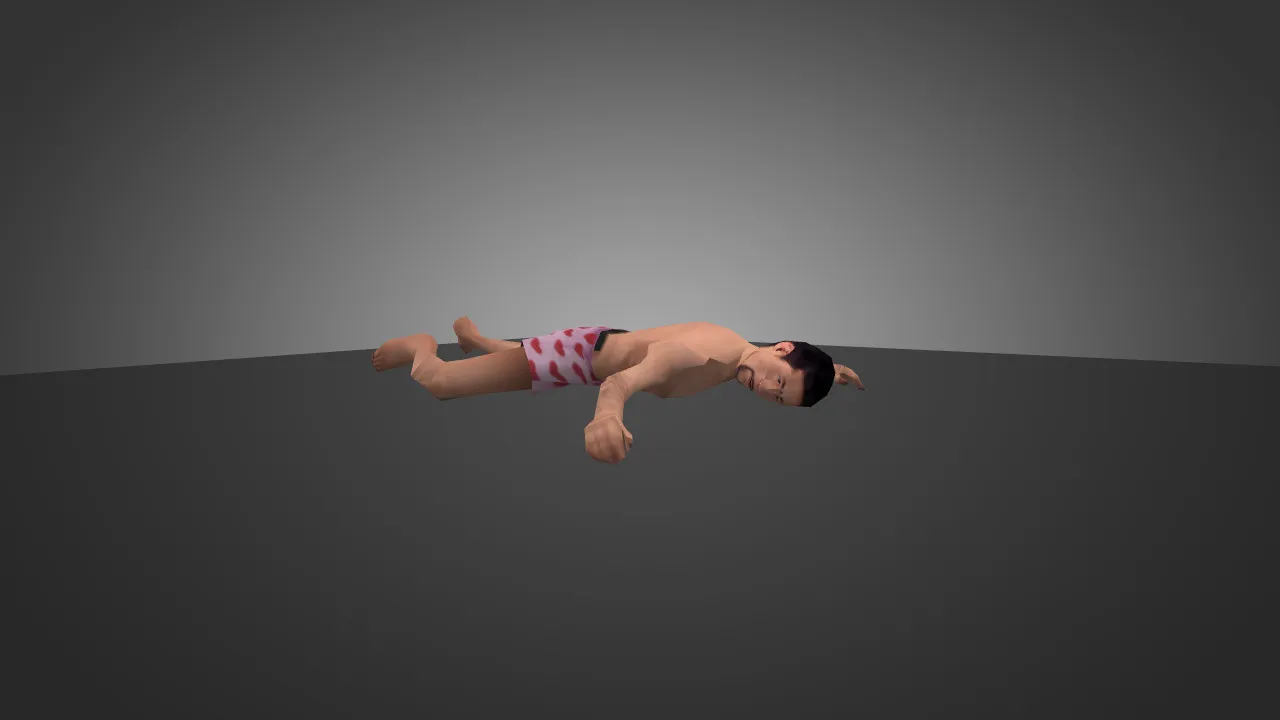 Скачать Модель «GTA SA Sleeping Stripped Valet Crew» для CS 1.6 - Уникальный скин - Скриншот